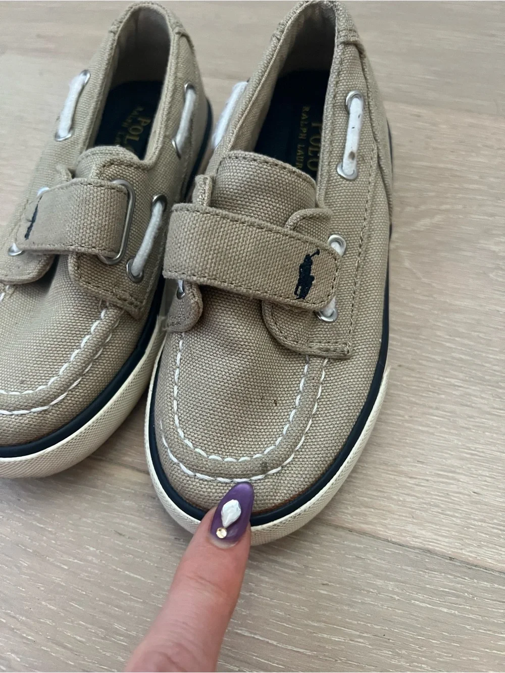 Polo Ralph Lauren tan canvas